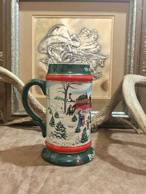 1991 “The Season’s Best “ Budweiser Holiday Stein CS133
